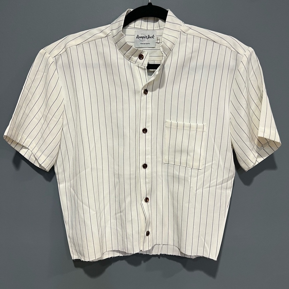 Romper Jack Unisex Pinstriped Crop-top